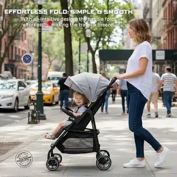Neobreez Vomx1 Baby Stroller Grey Medium - 703-NBR192MGB - Image 4