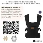 Neobreez Zavii Convertible Baby Carrier Toddler Black Newborn - NBR238BK - Image 3