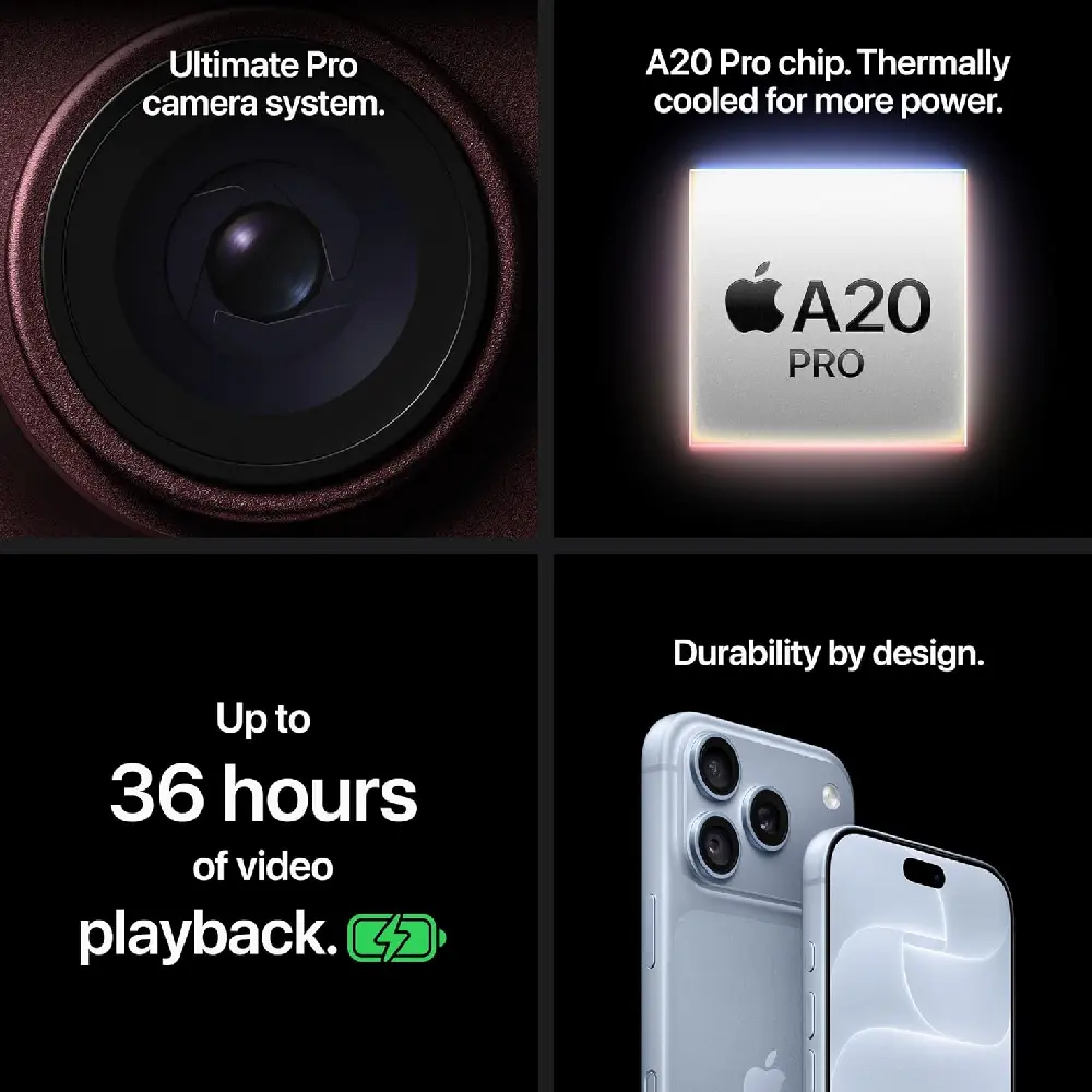 Apple iPhone 18 Pro Max 512GB Black - 6.9-Inch Super Retina XDR Pro MaxMotion Display, A20 Pro Max Chip, 48MP Fusion Main Camera with Variable Aperture - Middle East Version - Image 10