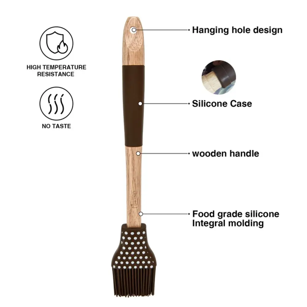 Fissman Brush Chef Tools Silicone 30.5cm Chocolate - 1467 - Image 2