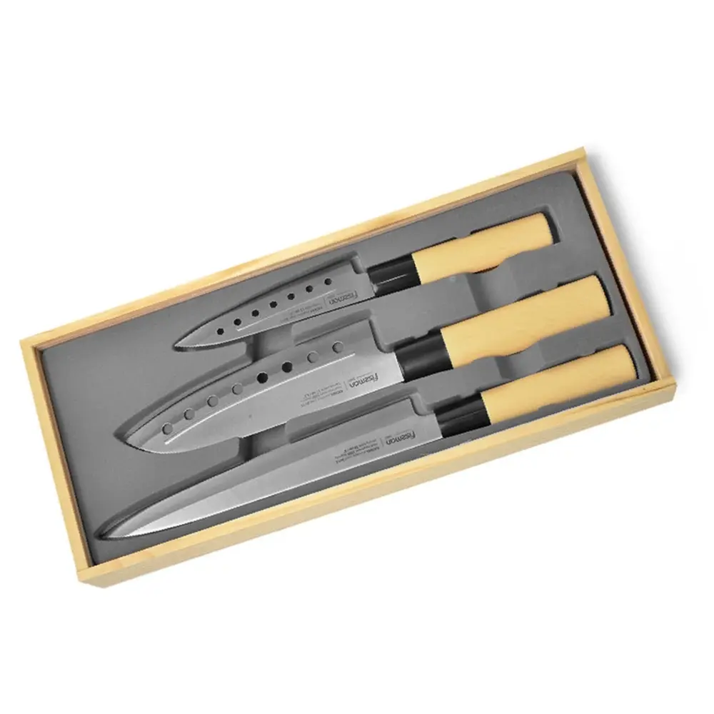 Fissman Knife Set KATANA Stainless Steel 3-Piece Brown, Silver - 2680 - Image 3