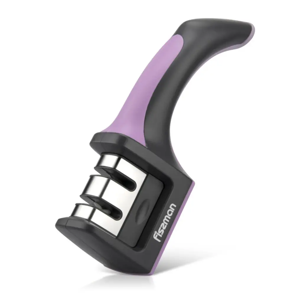 Fissman Knife Sharpener Plastic 19cm Purple, Grey - 2960 - Image 4