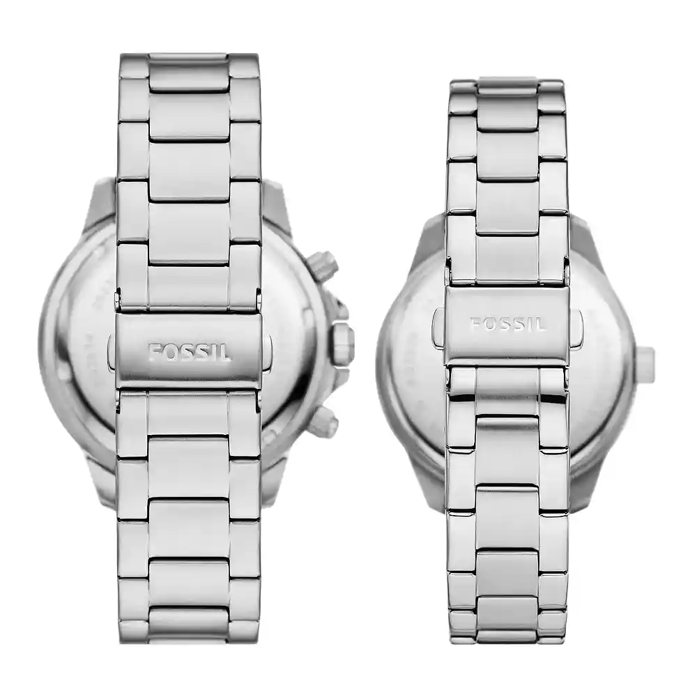 Fossil Bannon Stainless Steel Couple Set Watches - BQ2828SET - Image 2