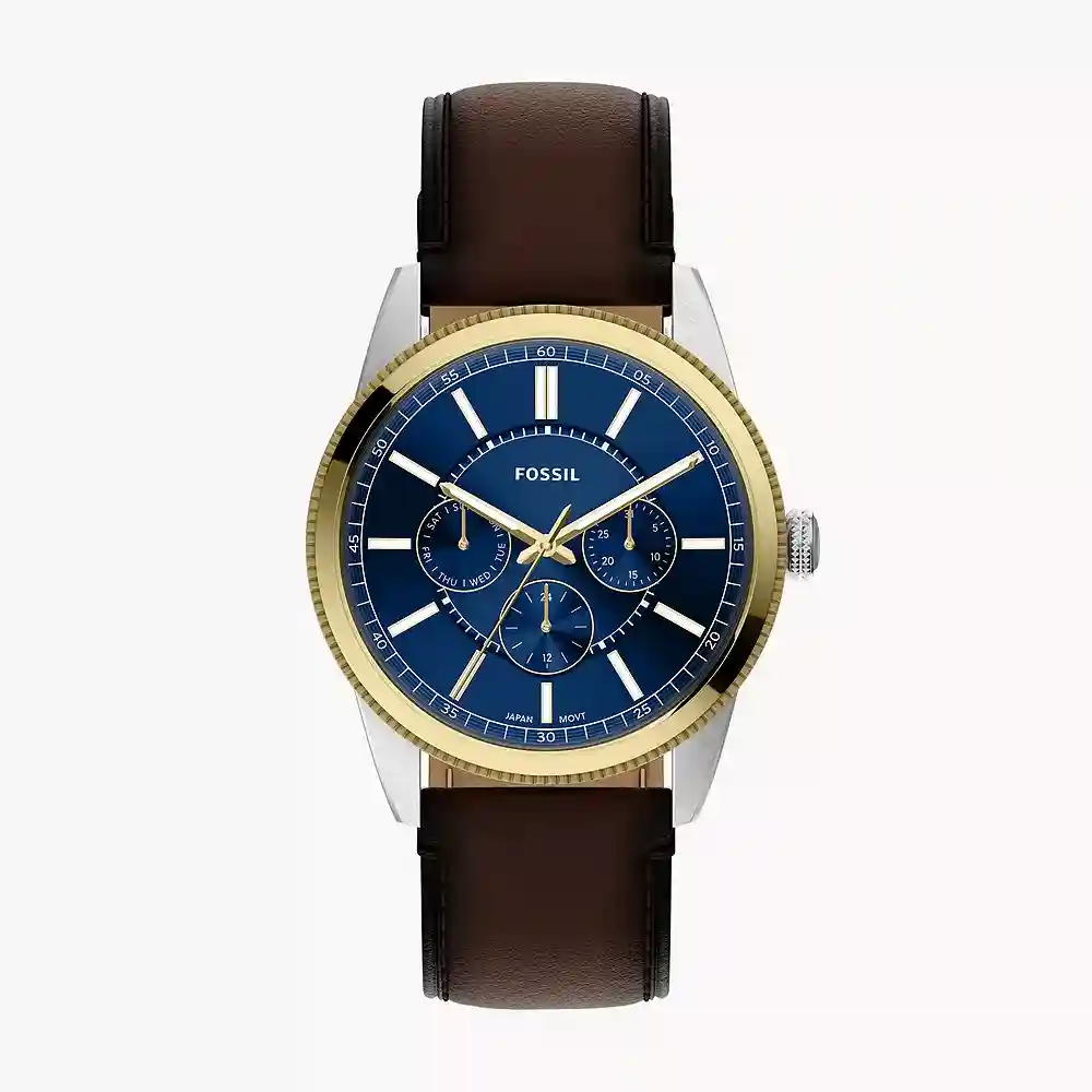Fossil Pearson 42 mm Multifunction Brown Leather Watch - FS6195