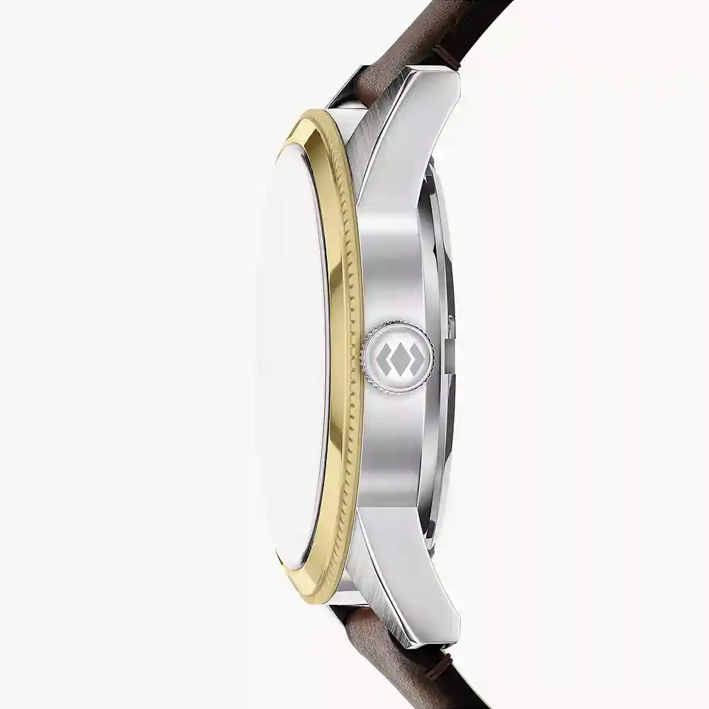 Fossil Pearson 42 mm Multifunction Brown Leather Watch - FS6195 - Image 3