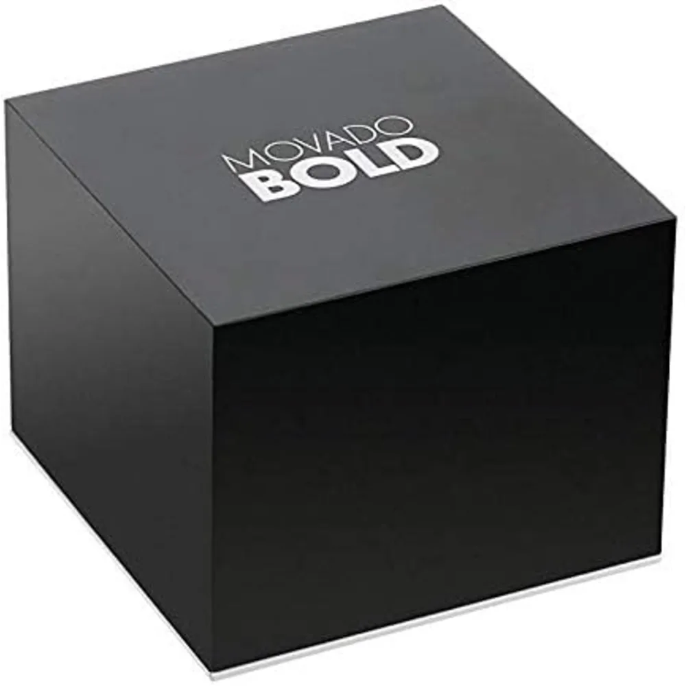 Movado Bold Evolution Mens Swiss Quartz Watch, 42mm Black Stainless Steel Case & Mesh Bracelet, Black Multifunction Dial, Three Subdials, Date Window, K1 Crystal, 50m Water Resistance - 3600810 - Image 4