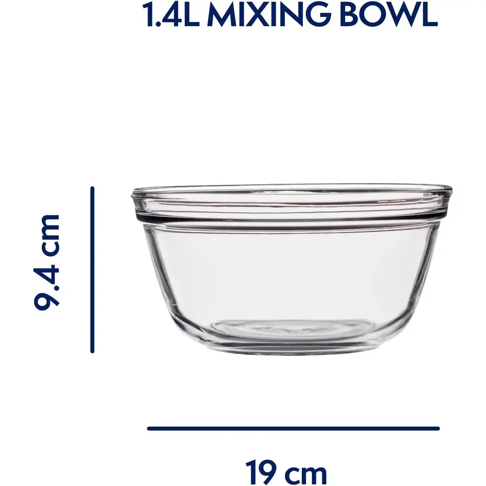 Anchor Hocking 1.5Qtr Litre Mixing Bowl Tempered Glass - 4013911 - Image 7