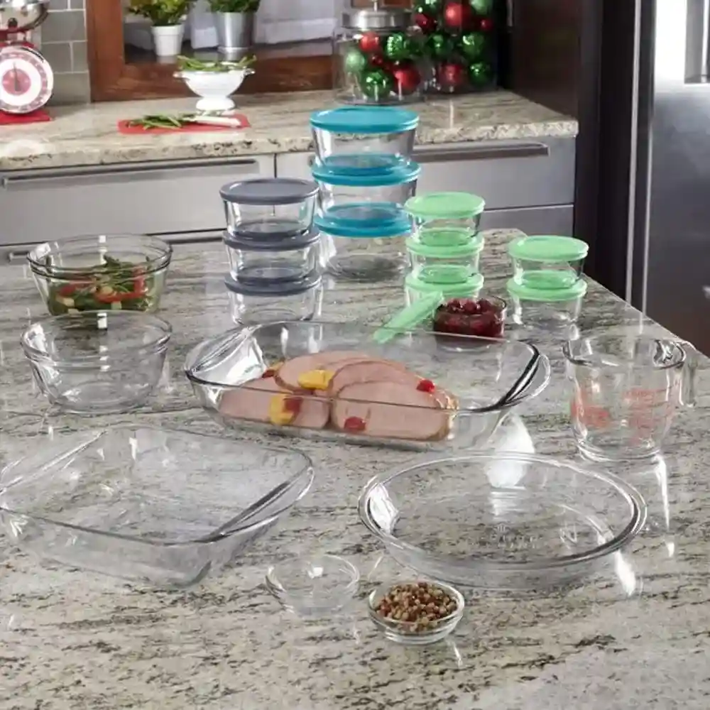 Anchor Hocking Set For Kitchen Set, Multicolour Tempered Glass 32 Pcs - 4013976 - Image 2