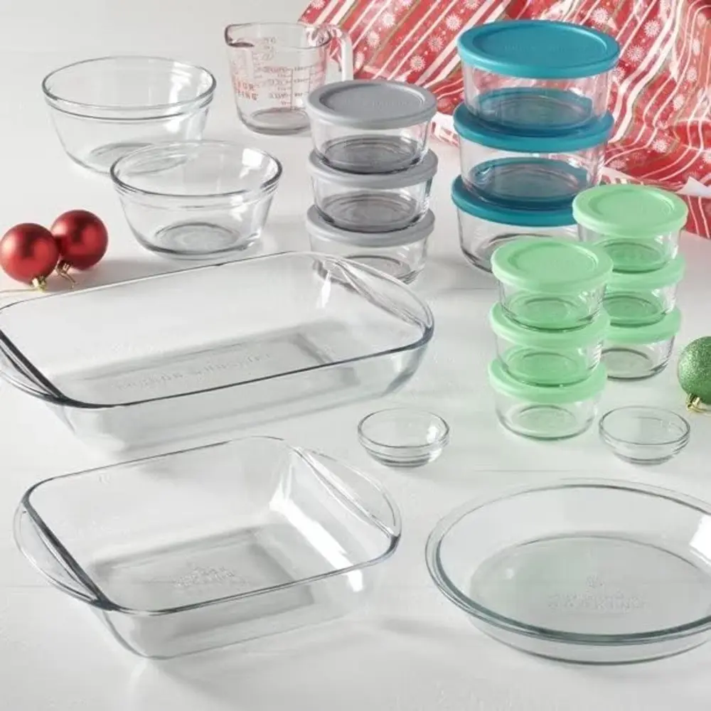 Anchor Hocking Set For Kitchen Set, Multicolour Tempered Glass 32 Pcs - 4013976 - Image 3