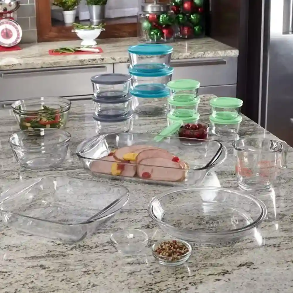 Anchor Hocking Set For Kitchen Set, Multicolour Tempered Glass 32 Pcs - 4013976 - Image 4