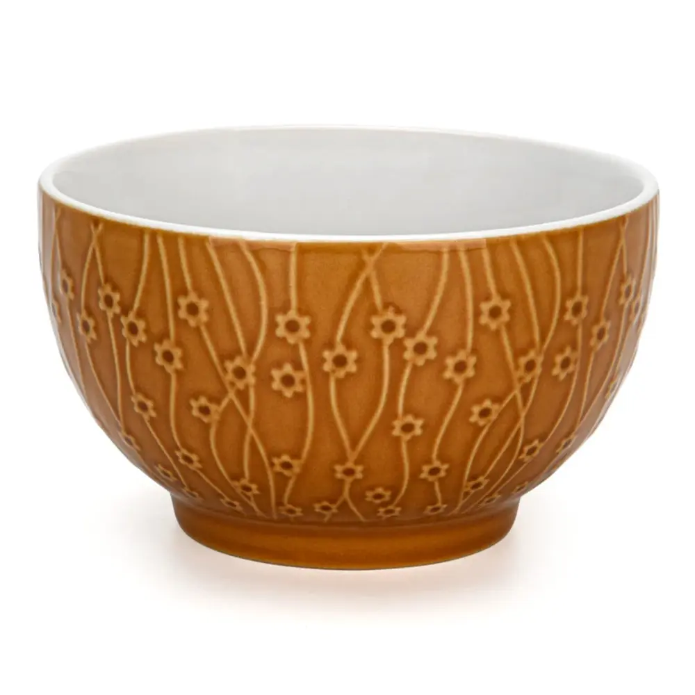 Fissman Bowl Ceramic 14 cm 640 ml Yellow - 6327