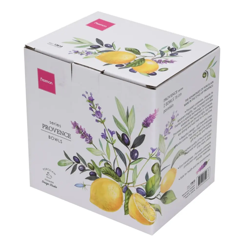 Fissman Bowl Provence Porcelain Lemon 16 cm, 2-piece - 13610 - Image 2