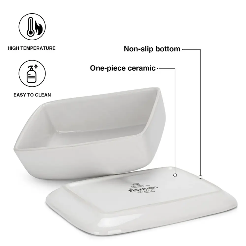 Fissman Butter Dish Celine 20cm Ceramic - 6229 - Image 6