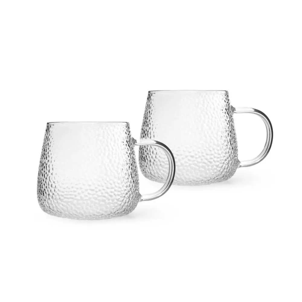 Fissman Coffee Cups 2-Piece Borosilicate Glass 300ml Clear - 6597 - Image 3