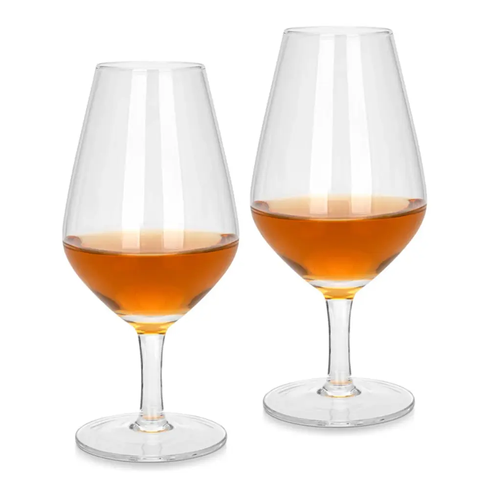 Fissman Cognac Glass Diamond-Cut Glass 390 ml Set of 2 - 19042