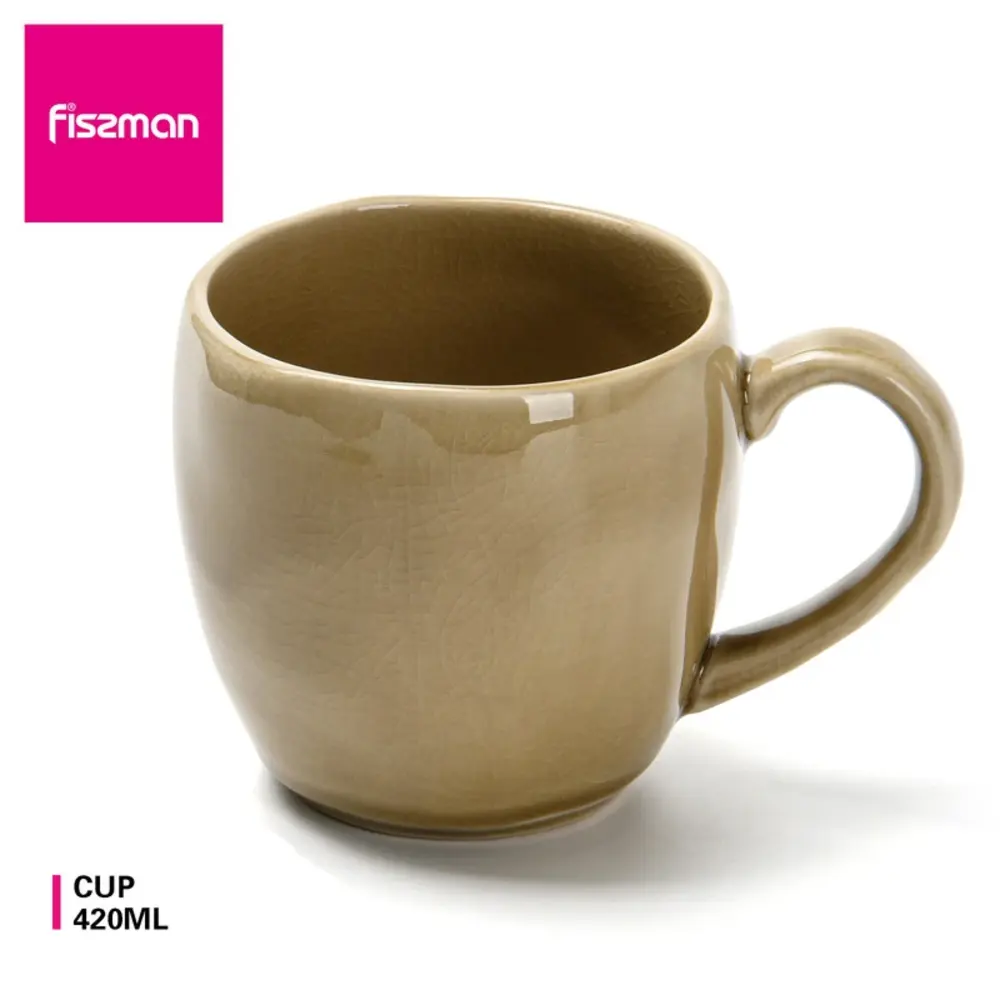 Fissman Cup Ceramic 420 ml Brown - 6331