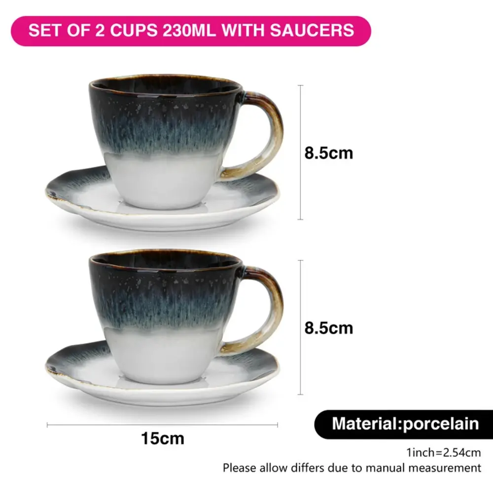 Fissman Cup Set GALACTICA Porcelain 230 ml 2-piece Multicolor - 13629 - Image 6