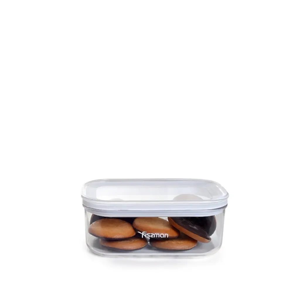 Fissman Food Storage Container Rectangular 470ml Clear Plastic - 6819 - Image 2