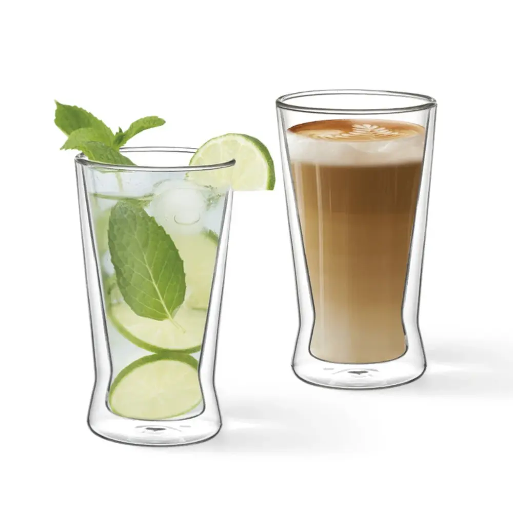 Fissman Glass Double Wall 380 ml Borosilicate 2-Piece Set - 16494