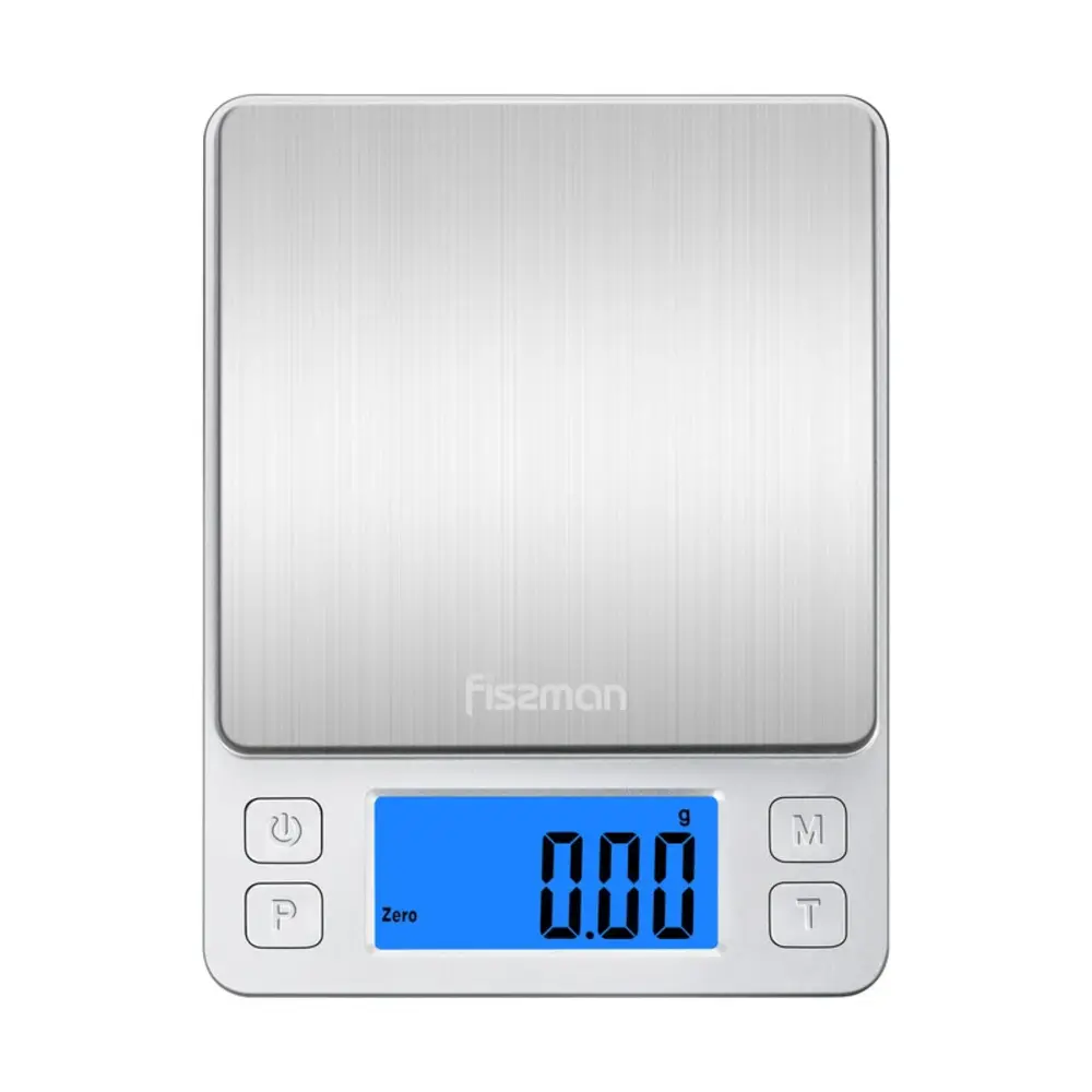 Fissman Kitchen Scale Electronic Kitchen Scale with Two Trays 14 x 10.5 x 1.7cm - 10321 - Image 2