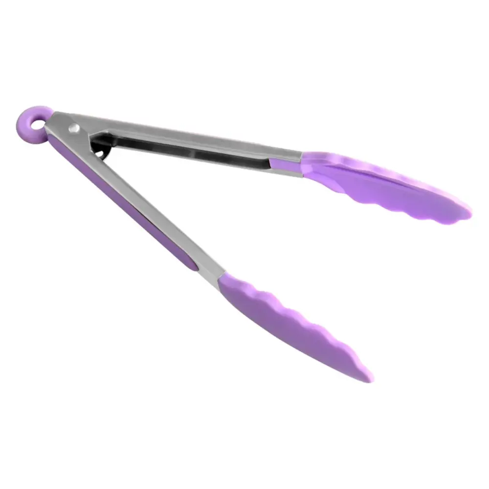 Fissman Kitchen Tongs Silicone 23cm Purple - 8743-Purple