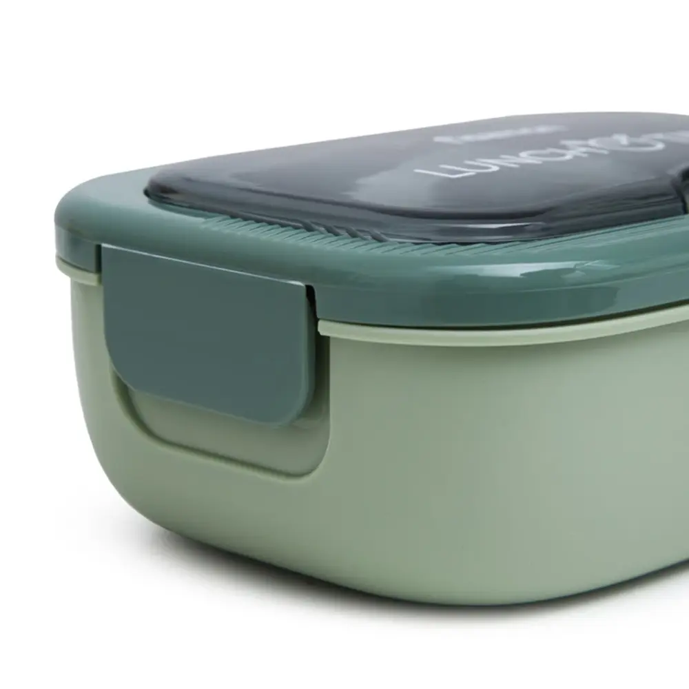 Fissman Lunch Container 1000 ml 2-Compartment Green Plastic - 16743 - Image 6