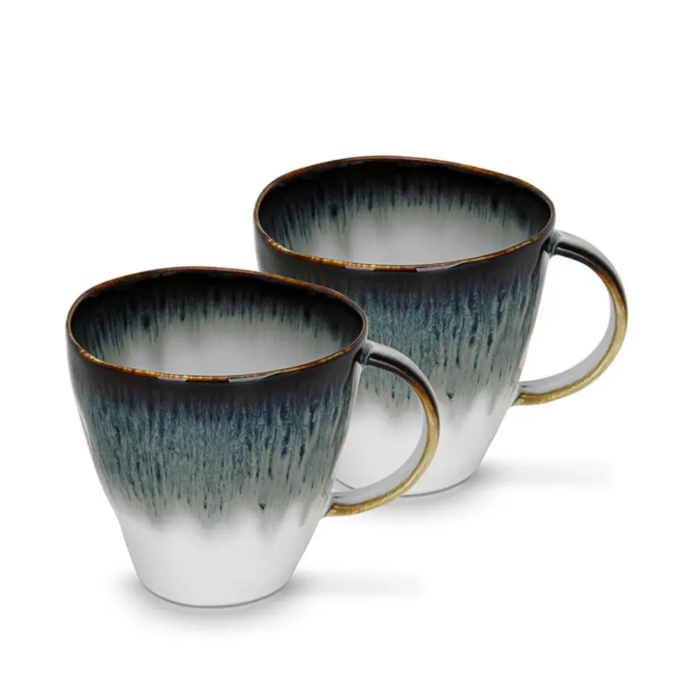 Fissman Mug Set GALACTICA Porcelain 370 ml 2-piece Multicolor - 13628