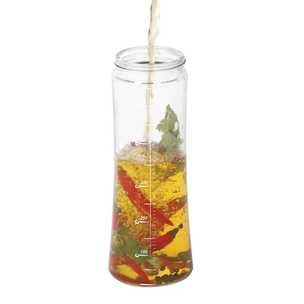 Fissman Oil Bottle Clear Glass 570ml Dispensing Bottle - 6517