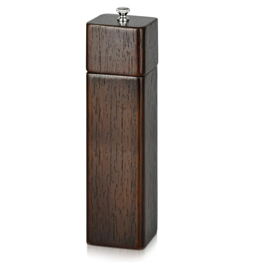 Fissman Pepper Mill Square Shape Rubber Wood 21.5cm Brown - 8193
