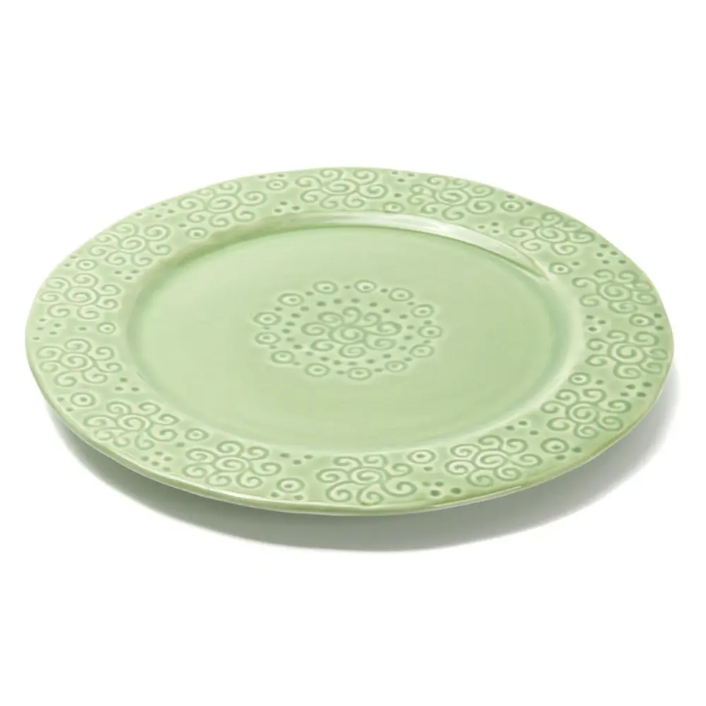 Fissman Plate Ceramic 21.8 cm Green - 6344