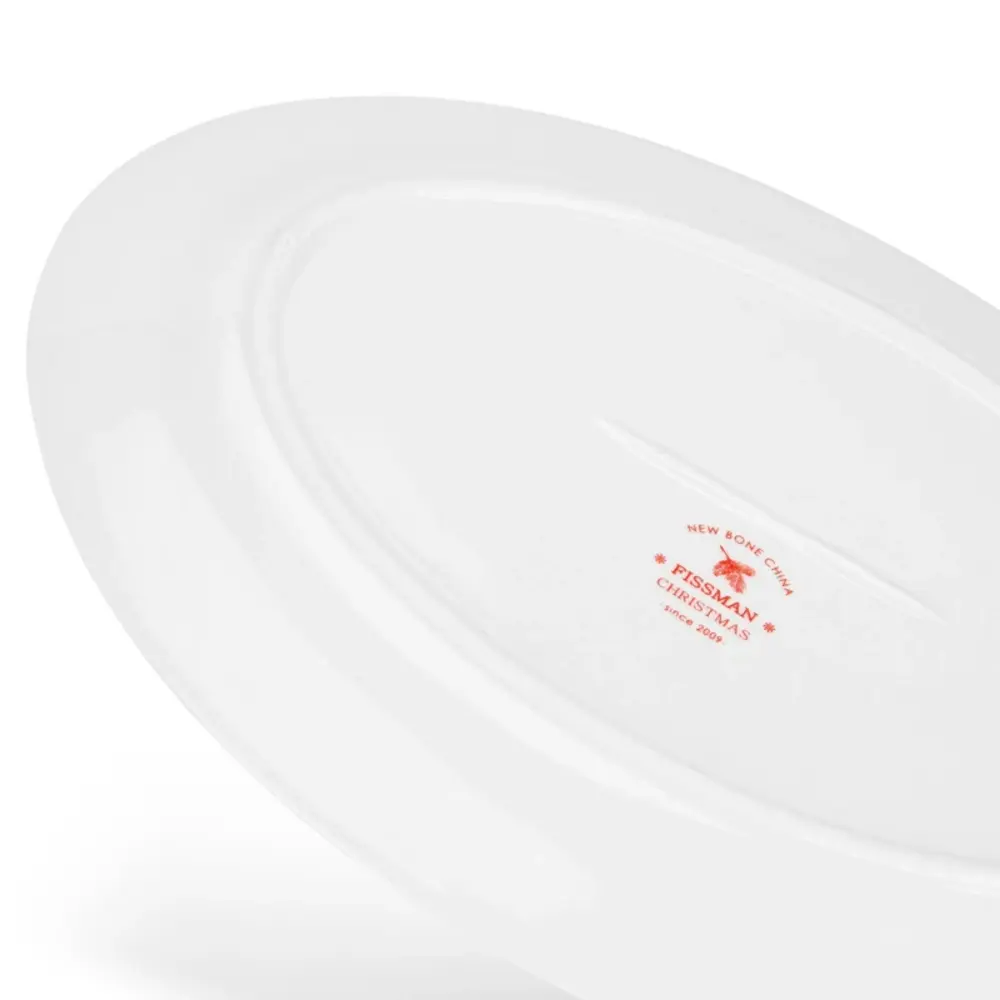 Fissman Plate Christmas Oval New Bone China 30cm - 14015 - Image 5