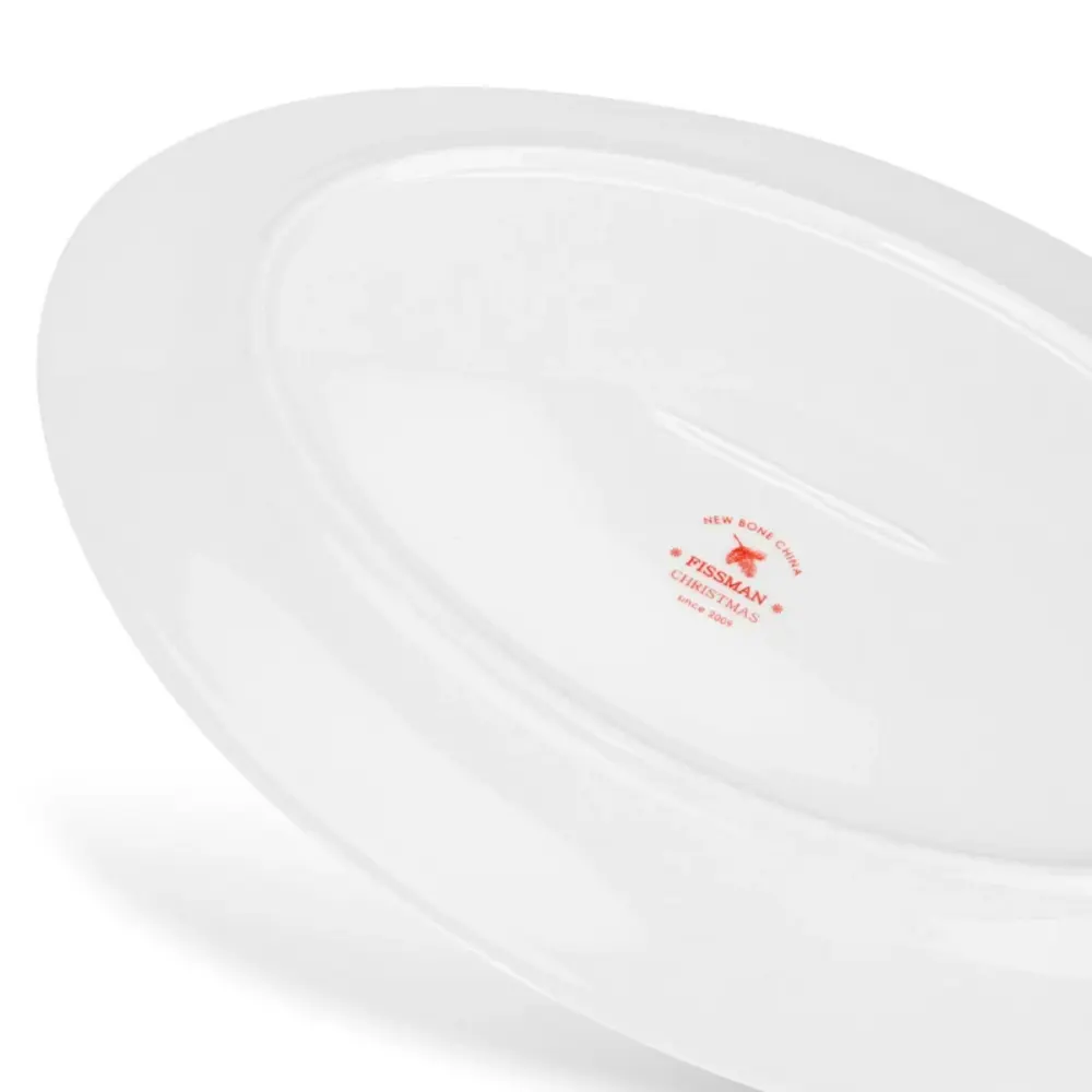 Fissman Plate Christmas Oval New Bone China 35cm - 14014 - Image 5