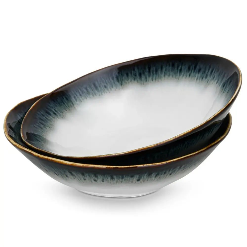 Fissman Plate Galactica Porcelain 20cm Deep Set of 2 Multicolor - 13633