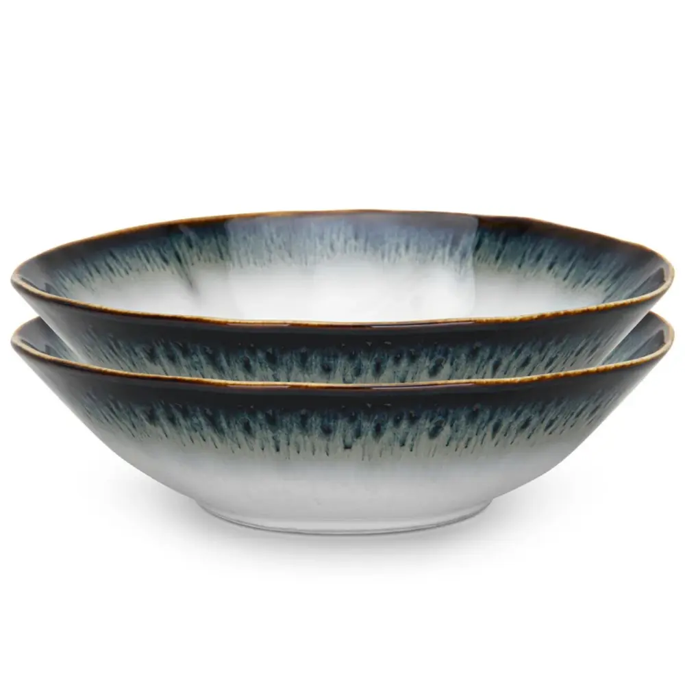 Fissman Plate Galactica Porcelain 20cm Deep Set of 2 Multicolor - 13633 - Image 2