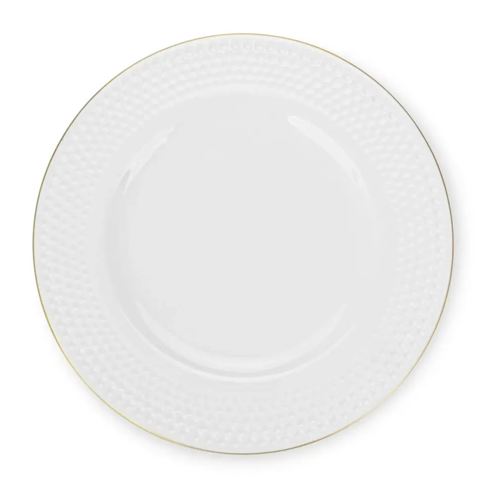 Fissman Plate Noemi Bone China 25cm White - 13937
