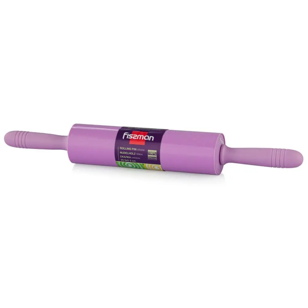 Fissman Rolling Pin Silicone 39.5cm Lilac - 7561