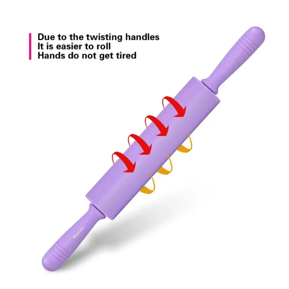 Fissman Rolling Pin Silicone 47cm Purple - 7225 - Image 2