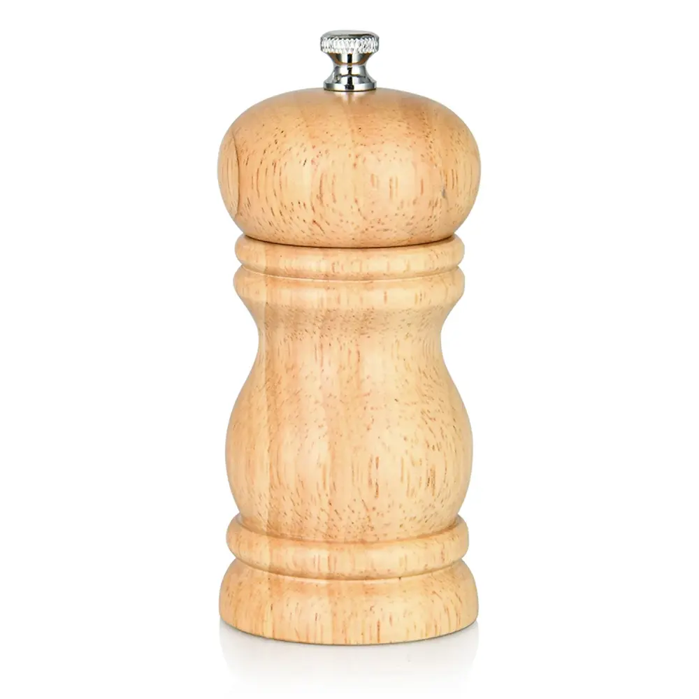 Fissman Salt And Pepper Mill Rook Shape Wood Light Brown 11cm - 8091 - Image 2