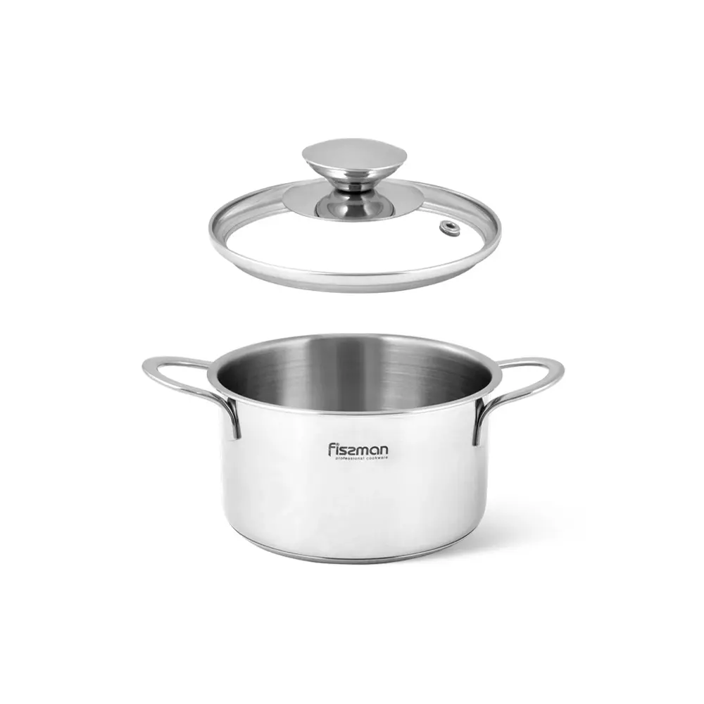 Fissman Saucepan Bambino Stainless Steel 14cm 1.1L Silver - 5274 - Image 2