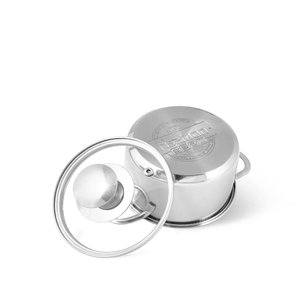 Fissman Saucepan Bambino Stainless Steel 14cm 1.1L Silver - 5274 - Image 3