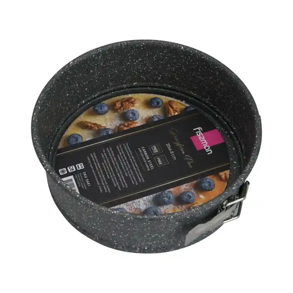 Fissman Springform Pan Carbon Steel 20cm Black - 5681 - Image 5