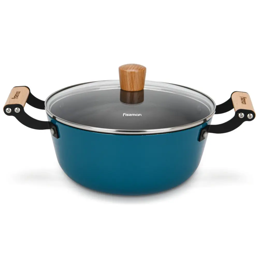 Fissman Stockpot Seagreen Cast Iron 24 cm 4 L Green - 4014