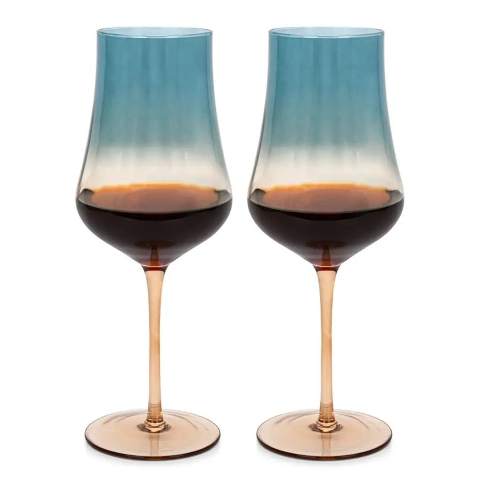 Fissman Wine Glass Set 2-Piece 600ml Glass Multicolor - 13684