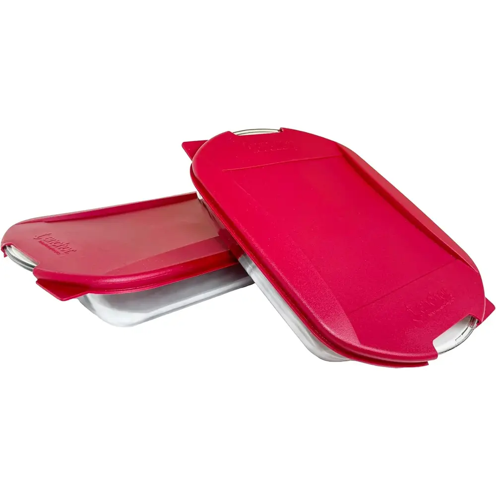 Anchor Hocking 4Pc Essential Bakeware Set With Lids (3 Quart + 2 Quart) - 4014027 - Image 3