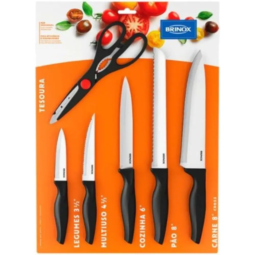 Brinox Knife Set Stainless Steel 6 Pcs - 3060315