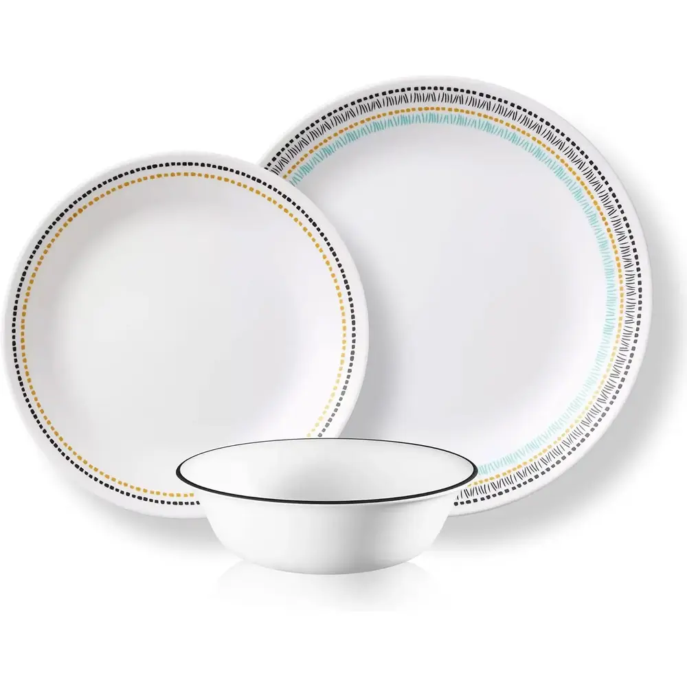 Corelle Dinnerware Set, Paloma Glass 12 Pcs - 4119977