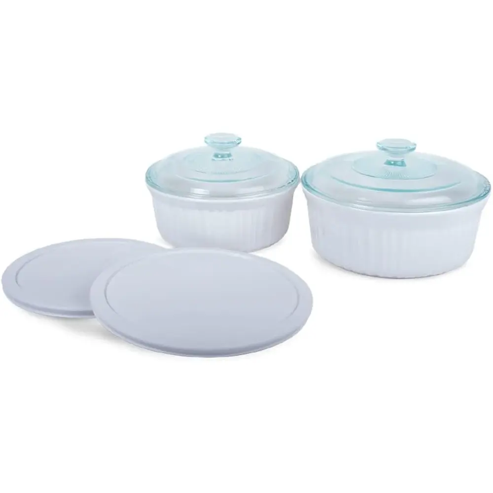 Corningware Fba 1074887 Bakeware Set, White Ceramic - 4090268