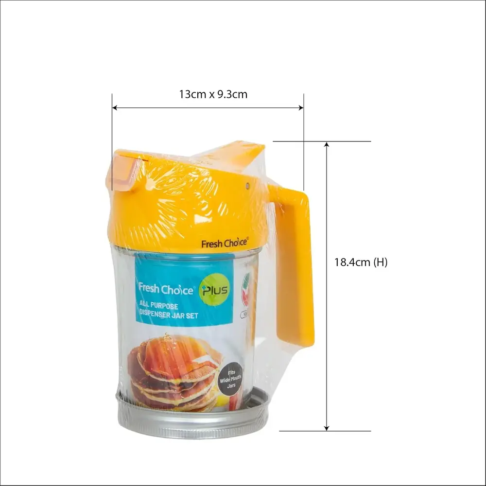 Fresh Choice All Purpose Dispenser Jar Set Stainless Steel - 3015824 - Image 2