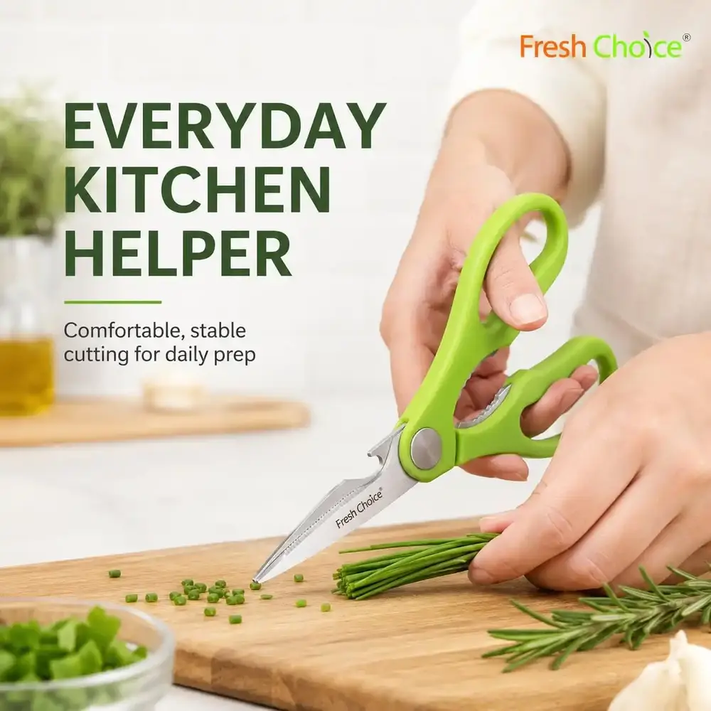 Fresh Choice Multi Use Kitchen Scissors Stainless Steel - 3015809 - Image 2