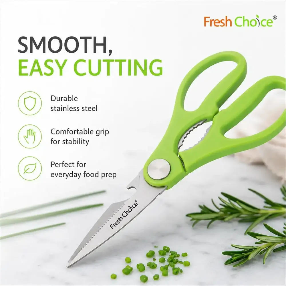 Fresh Choice Multi Use Kitchen Scissors Stainless Steel - 3015809 - Image 7